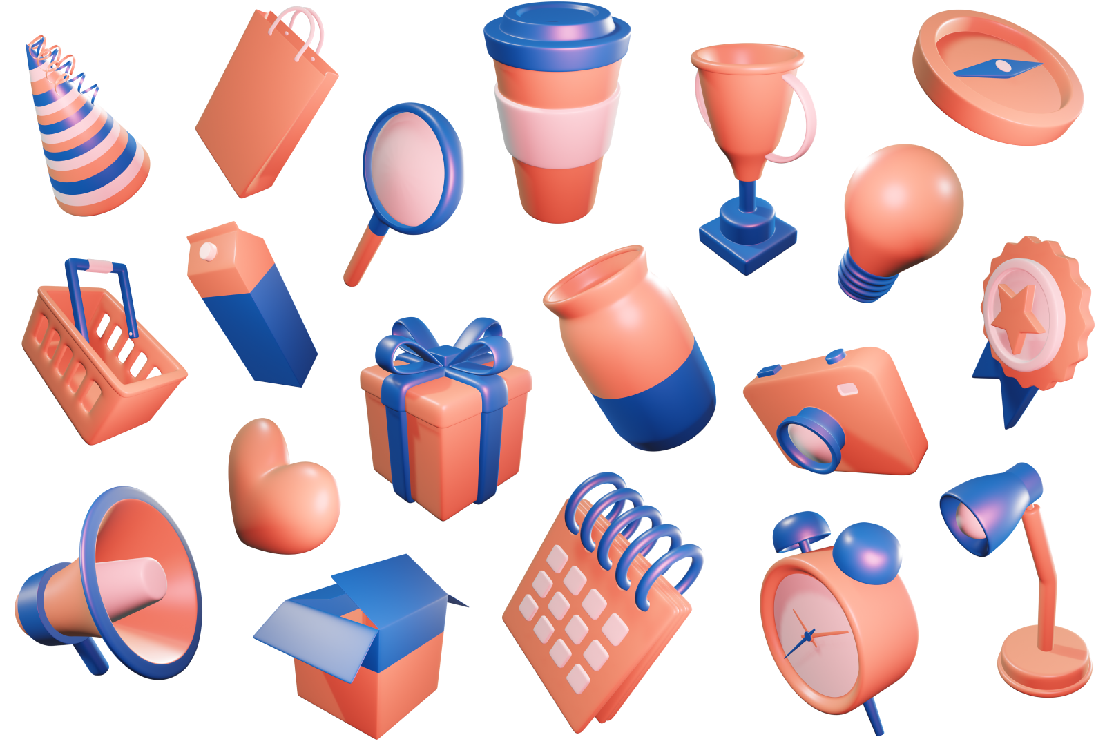 Slam illustrations пак объёмных иконок. 3d illustration Pack. Free 3d illustration Pack. Realistic Tools free 3d illustrations.